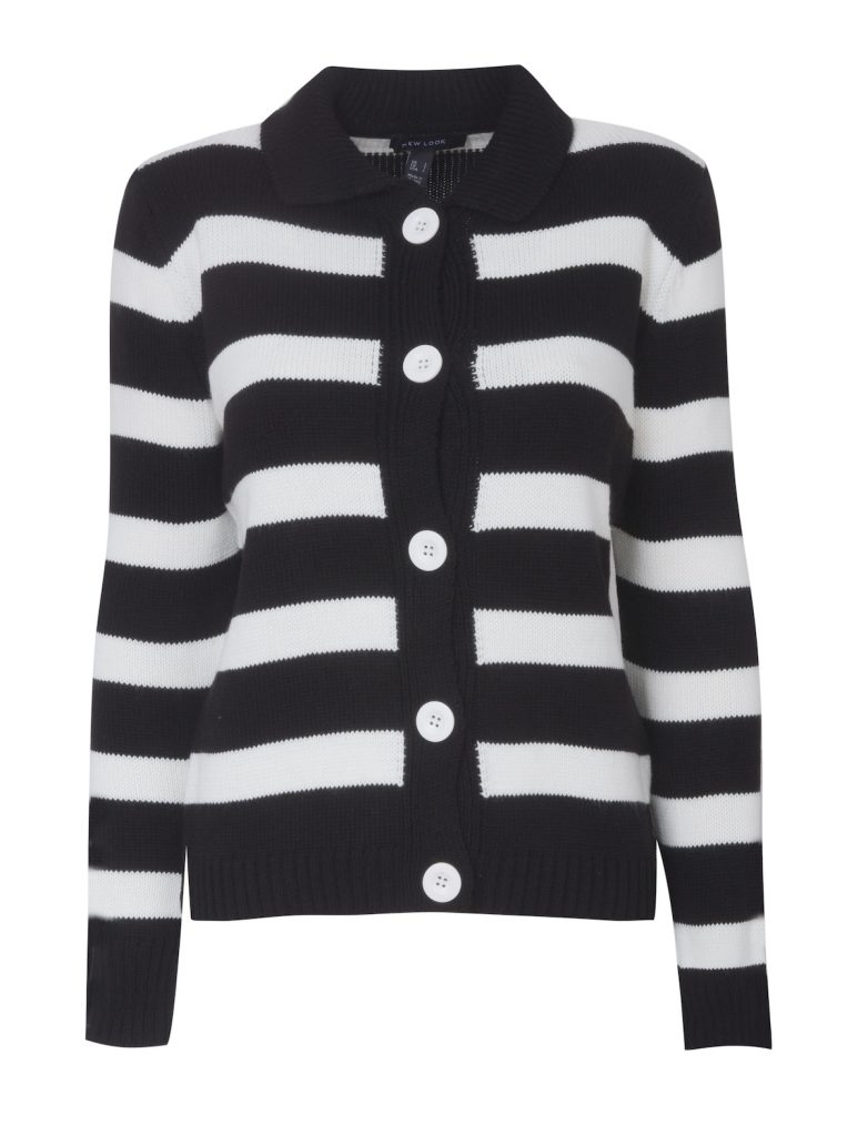 Black & white stripe cardigan, £27.99, newlook.com