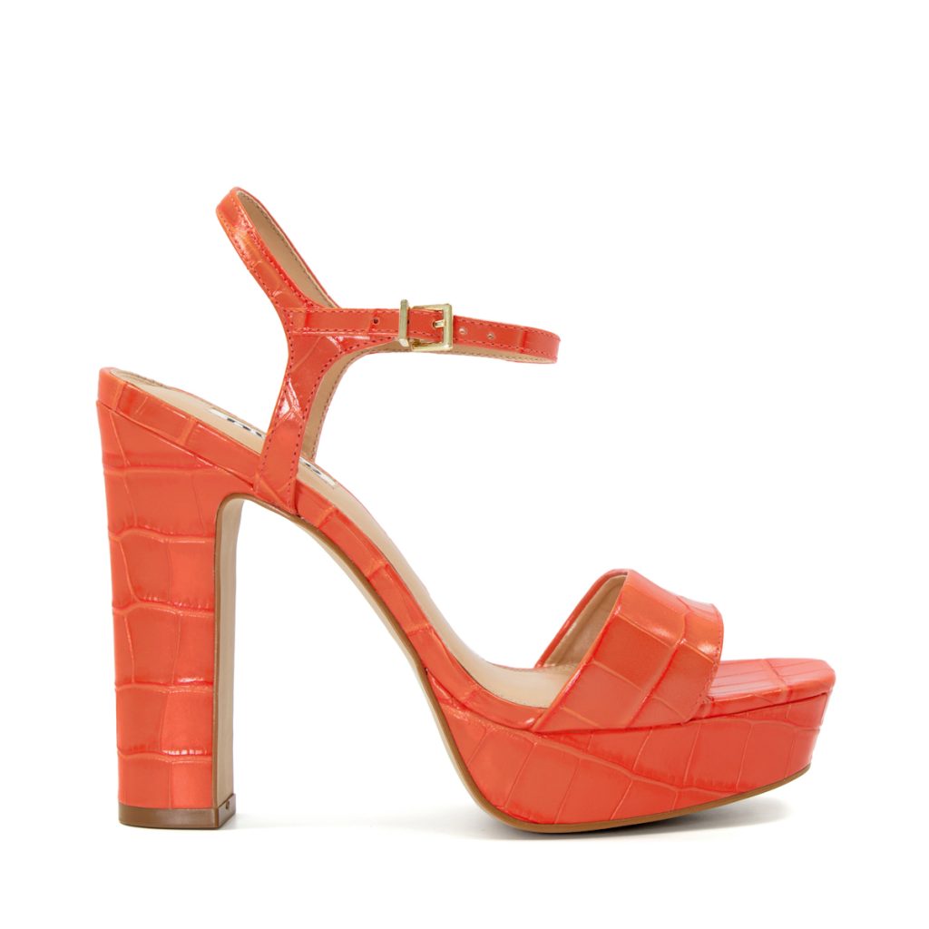 Orange sandals, £100, dunelondon.com