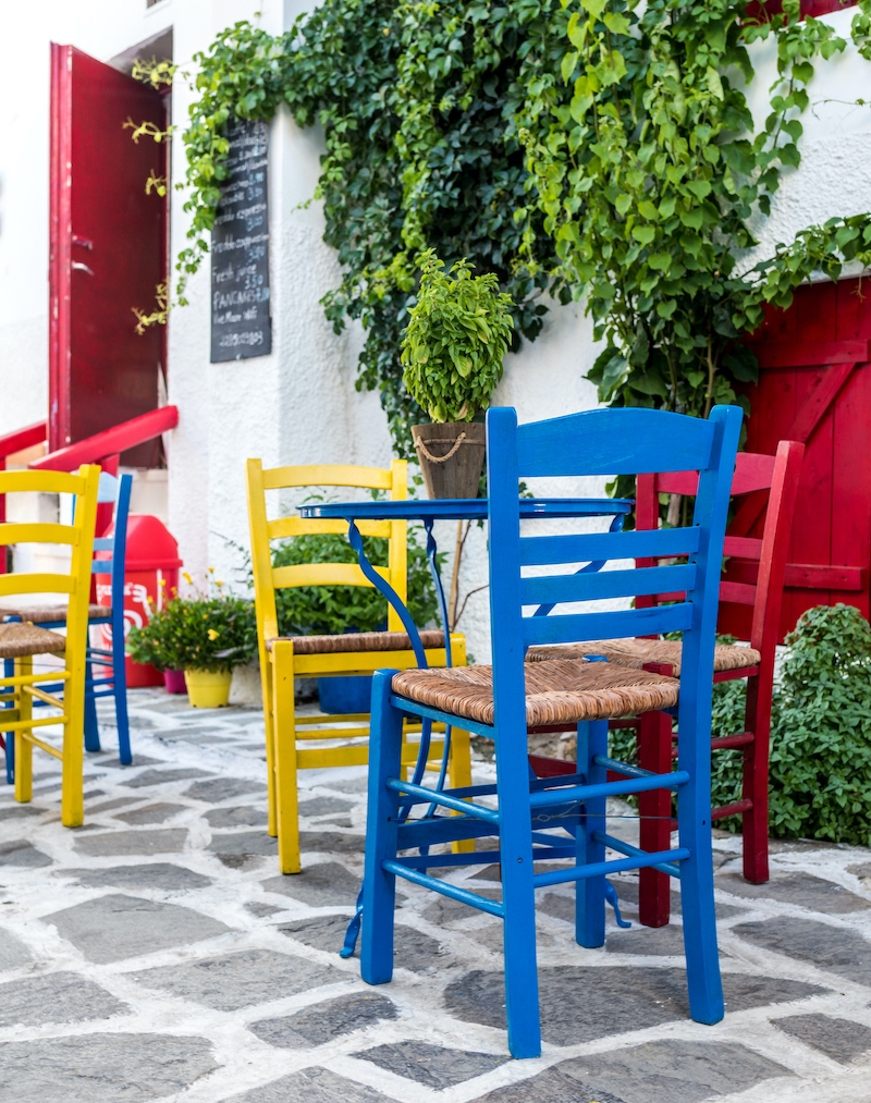 Naxos Greece The largest island in The Cyclades Chairs 800w