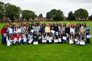 WGS Withington Girls School Year 11 celebrate 2023 GCSE results