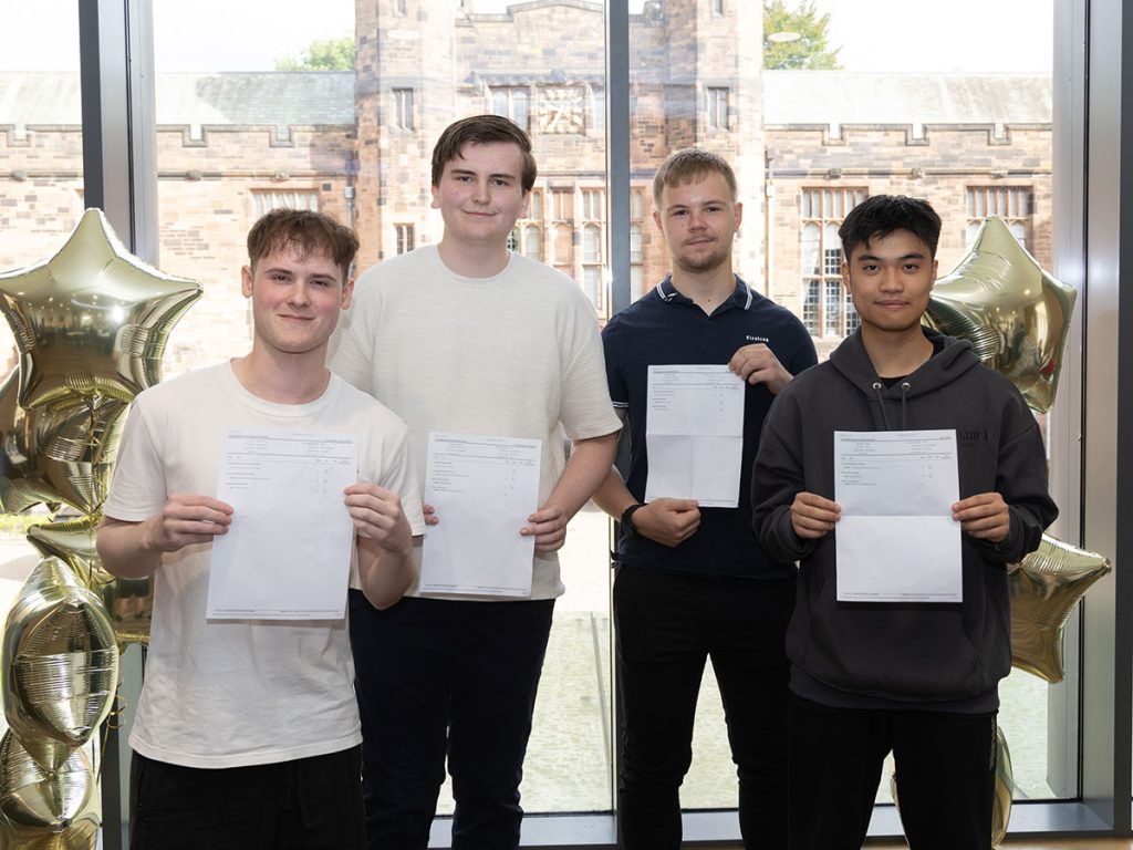 Celebrations for Bolton School Students on A Level Results Day