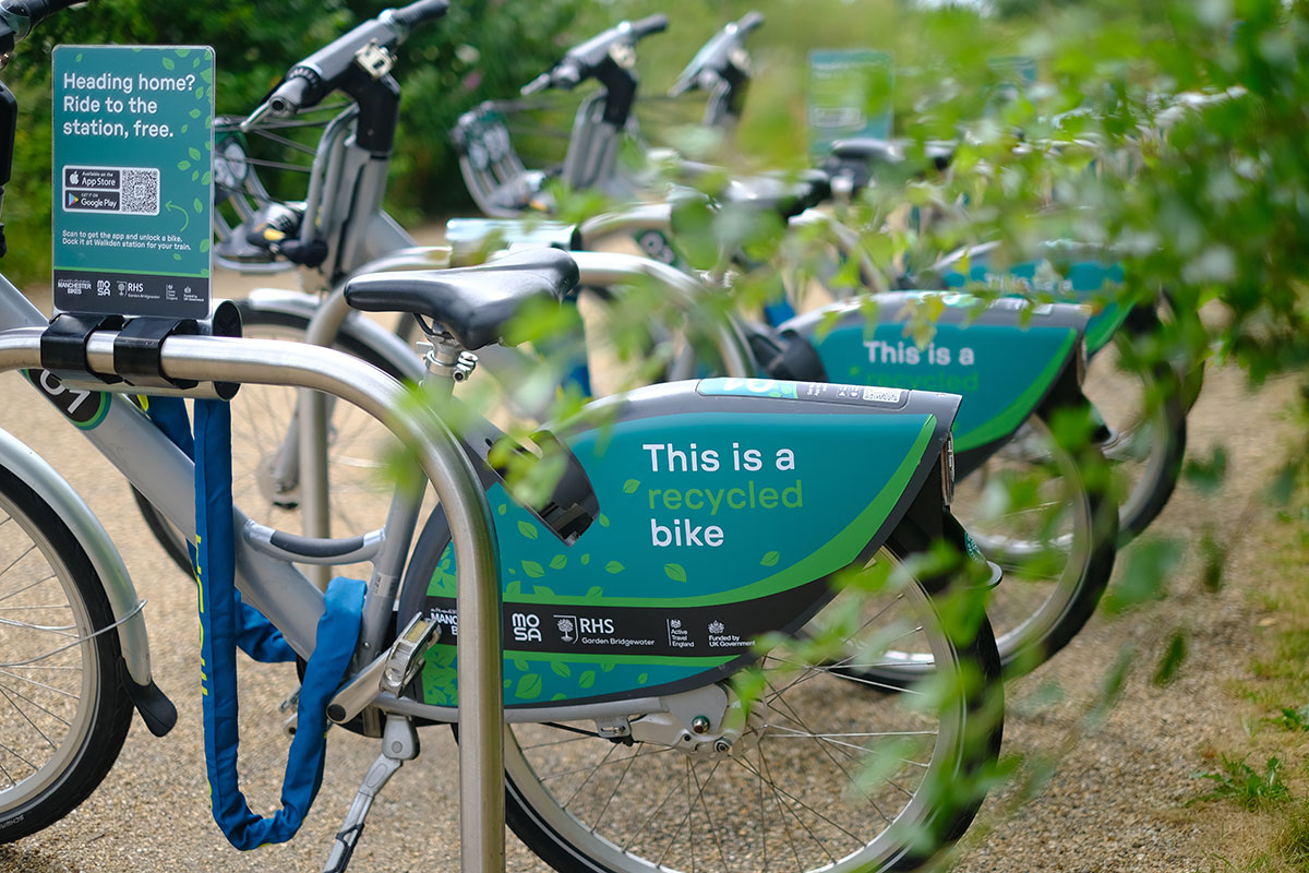 RHS Garden Bridgewater launches free bike-share scheme using refurbished bicycles