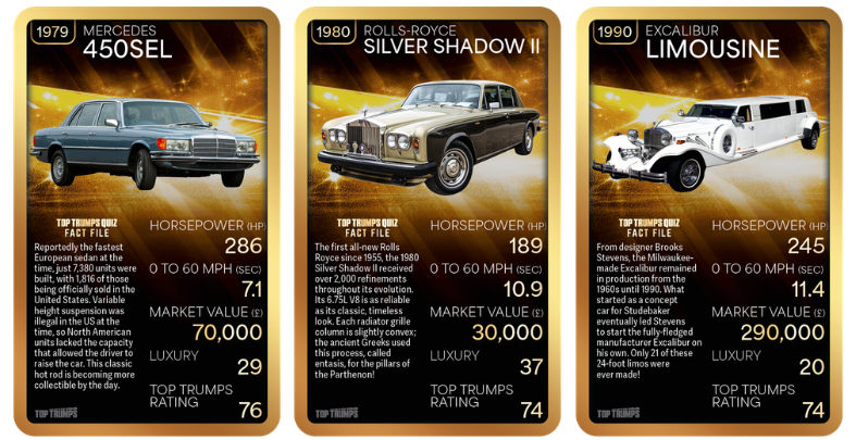 TOP TRUMPS LAUNCHES BRAND NEW LIMITED EDITION LUXURY CARS PACK