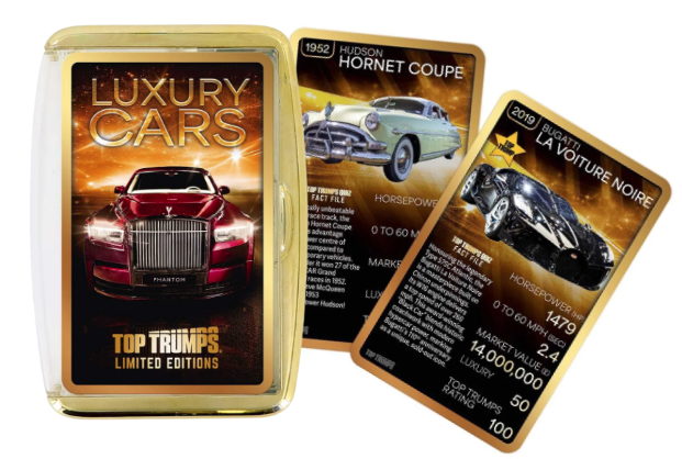 TOP TRUMPS LAUNCHES BRAND NEW LIMITED EDITION LUXURY CARS PACK